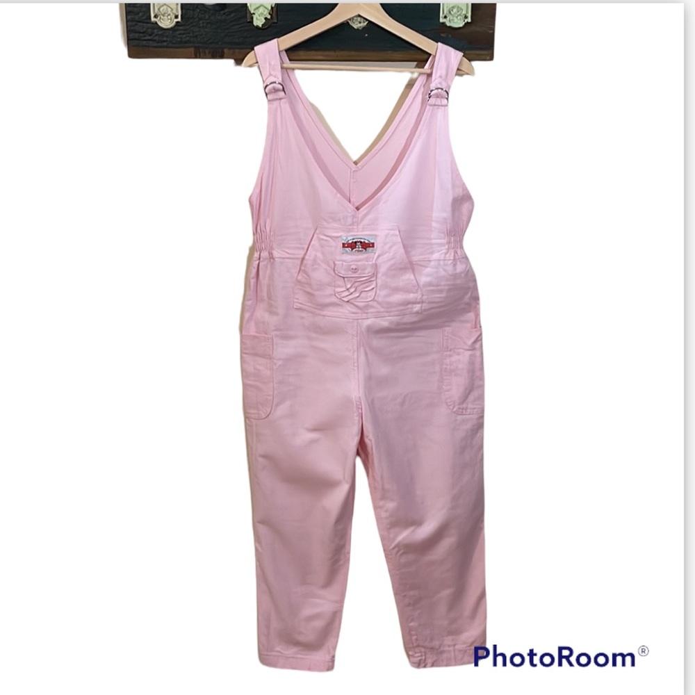 Vintage Tomy Disney Character Series Pink Capri Jumpsuit Overalls
